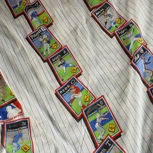 MLB 1989 Double Sized Bed sheet ; Repeating pattern Vintage Beauty ⚾️ Rare